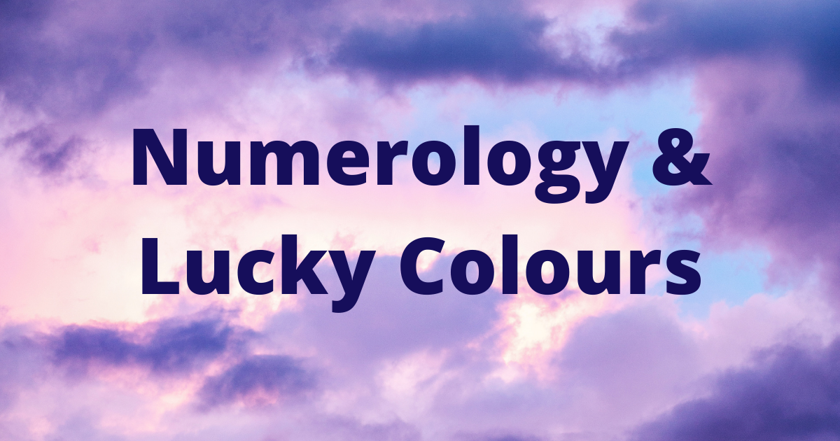 Numerology & Lucky Colours